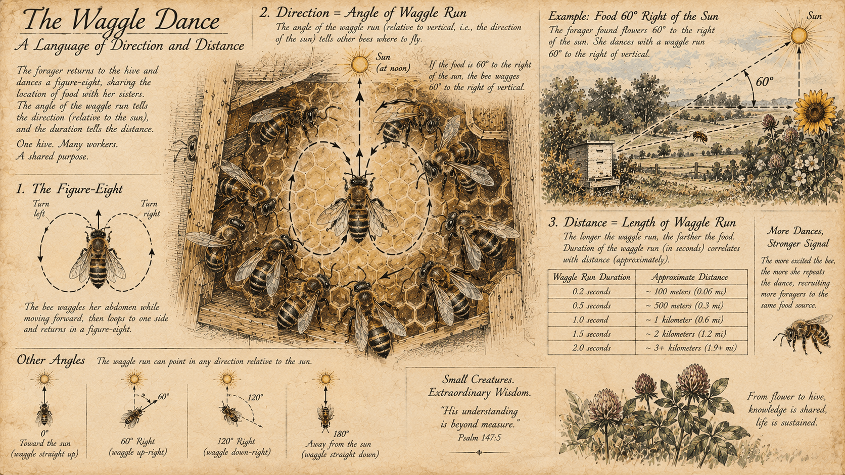 Illustration for The Waggle Dance