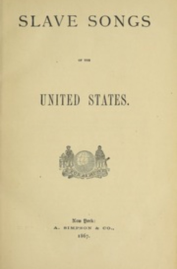 Cover for Slave Songs of the United States