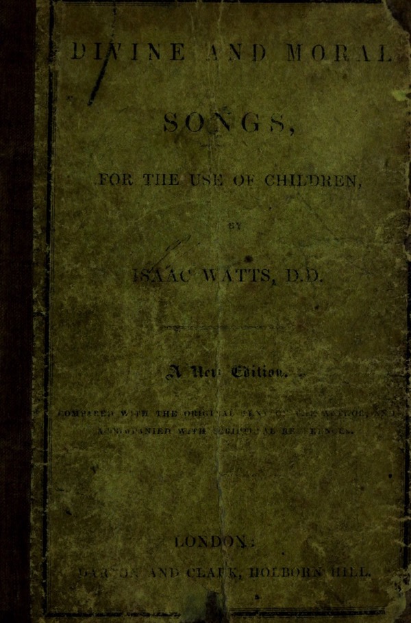 Cover for Divine and Moral Songs for Children