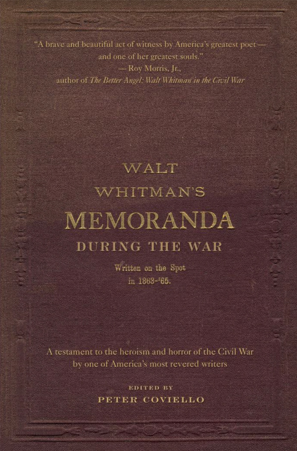 Cover for Memoranda During the War (publisher preview)